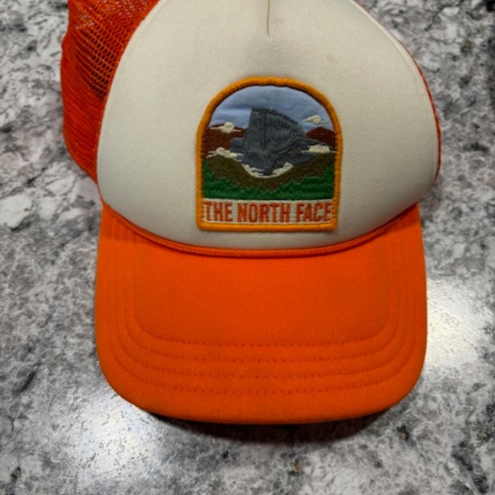 North Face Orange Baseball Hat